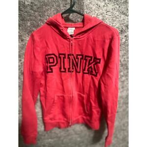 PINK Red Black Hoodies light weight Size Medium